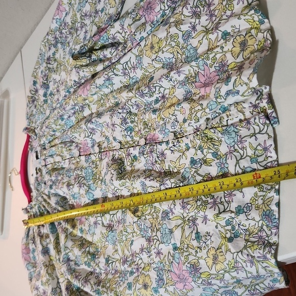 Linen Charter Club Luxury Womens Size L Blouse Longsleeve Floral Balloon Linen - Picture 10 of 13